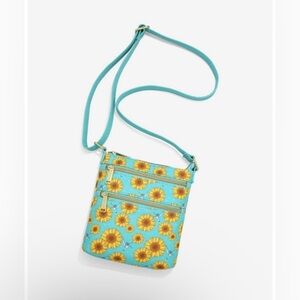 Loungefly Disney Pocahontas Flit & Sunflowers Crossbody Bag